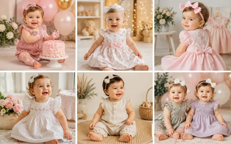 alternative outfit ideas for a first birthday girl