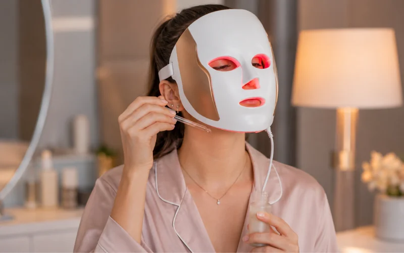 apply moisturizer or serum afterward not before