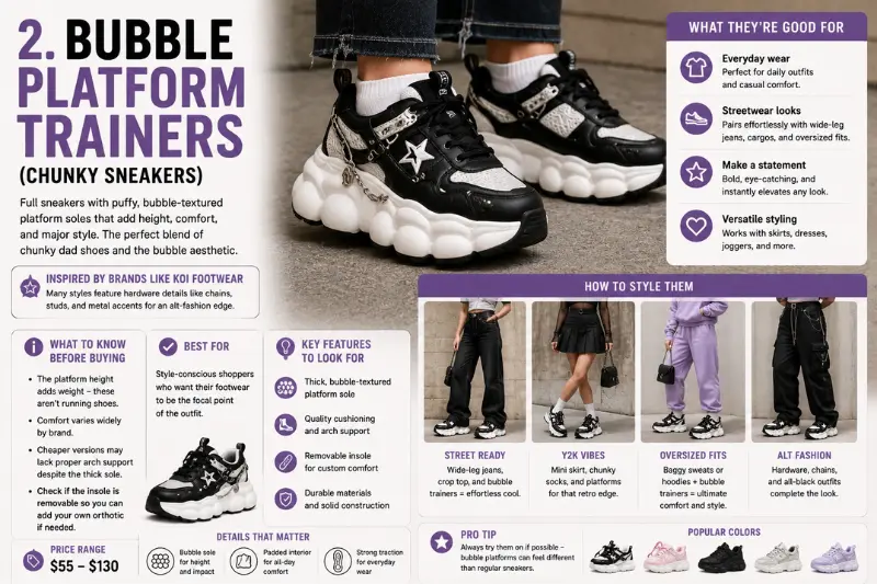 bubble platform trainers