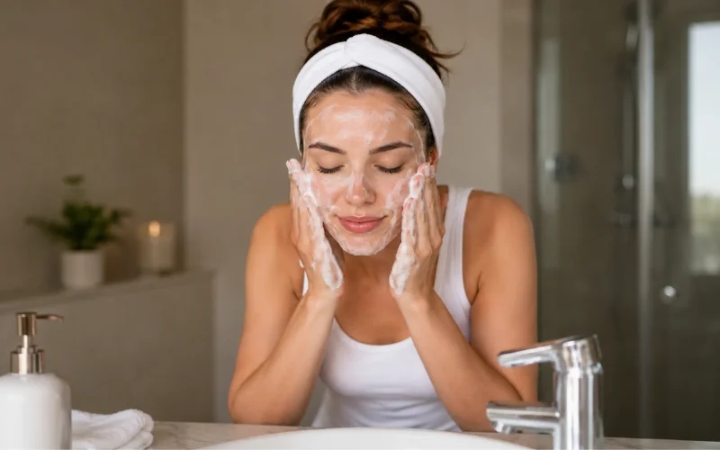 cleanse skin completely