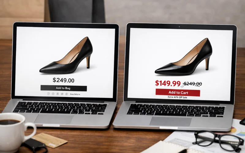 compare pricing across at least two retailers