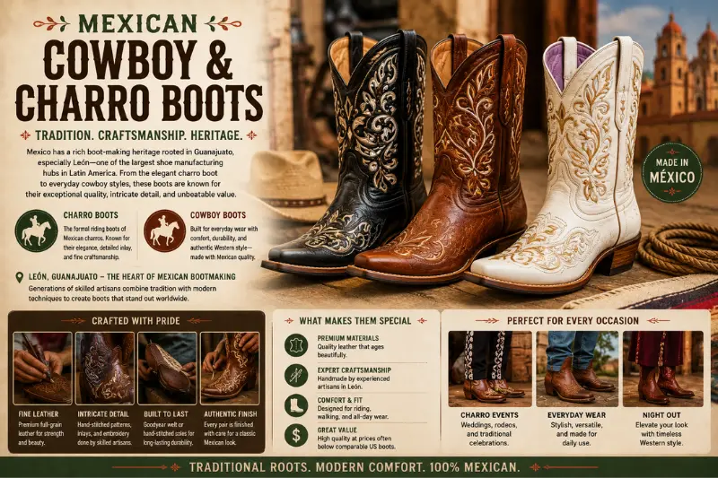 cowboy and charro boots