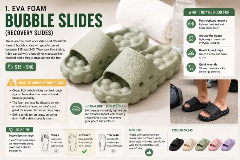 eva foam bubble slides