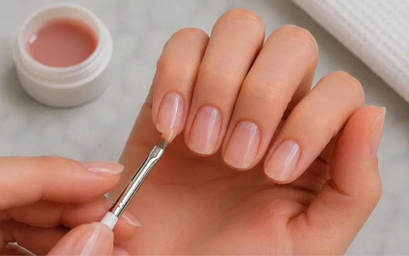 finishing touches for damaged or ridged nails