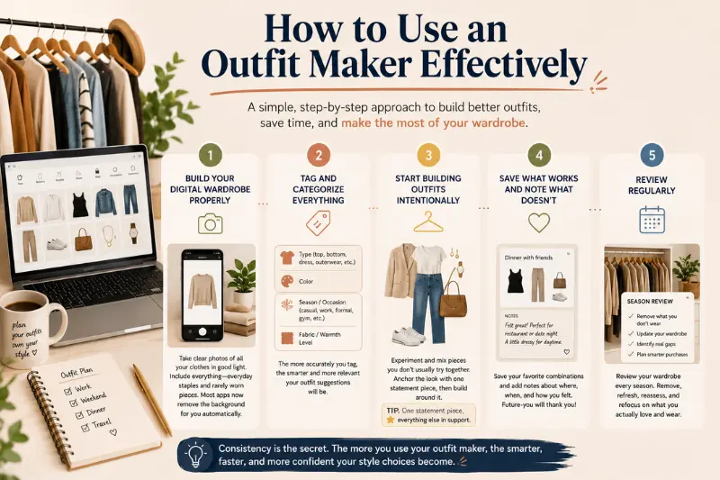 how to use an outfit maker effectively