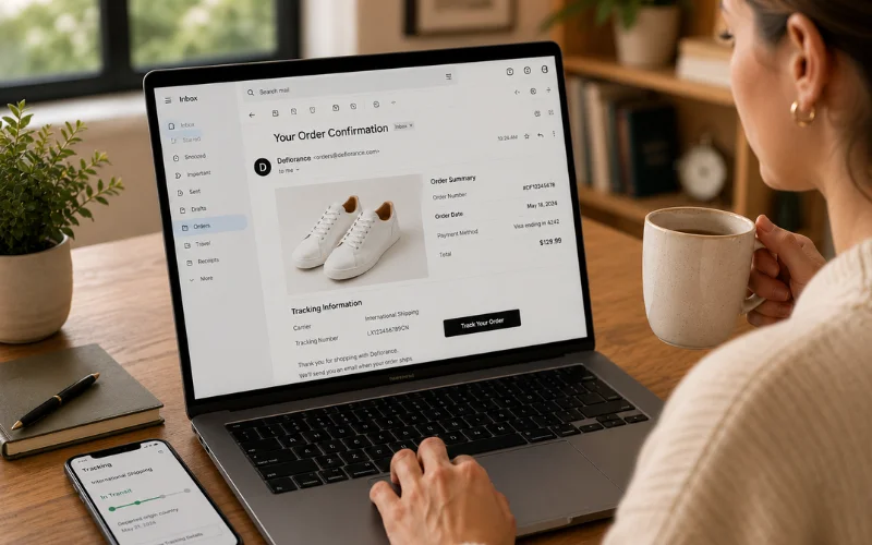 keep your order confirmation and tracking information