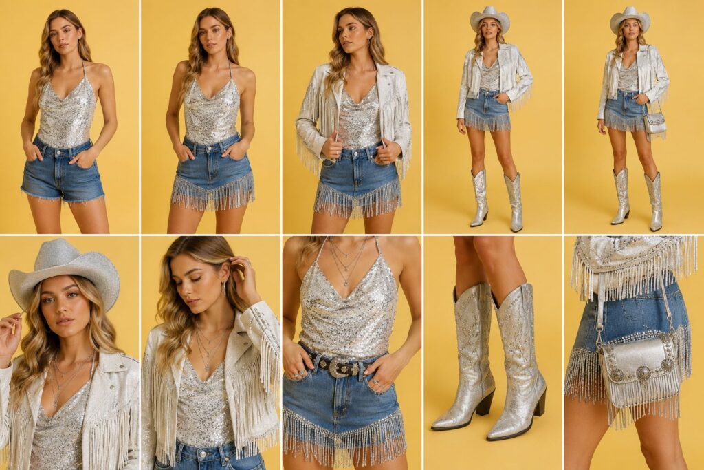 know how to build a disco cowgirl outfit
