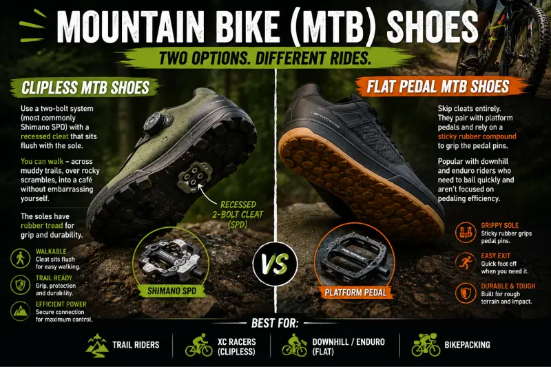 mountain bike (mtb) shoes