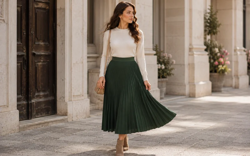 pleated skirts