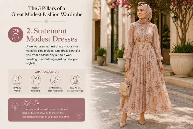 statement modest dresses