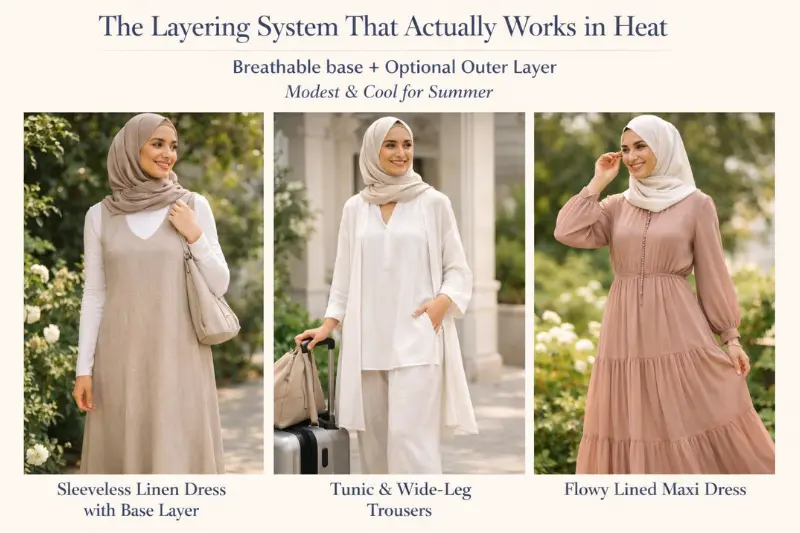 the layering system that actually works in heat