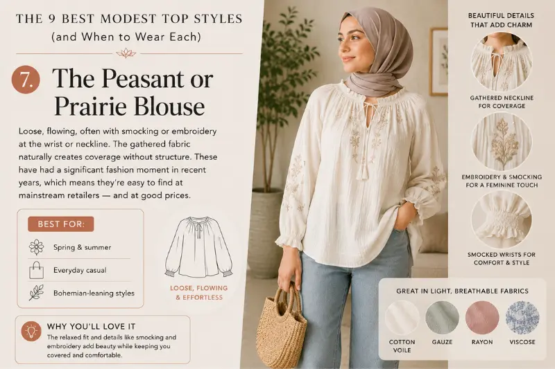 the peasant or prairie blouse