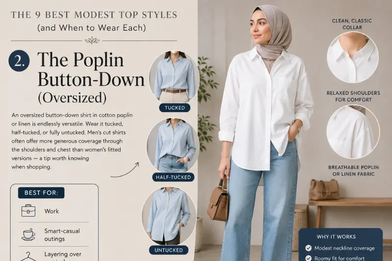 the poplin button down