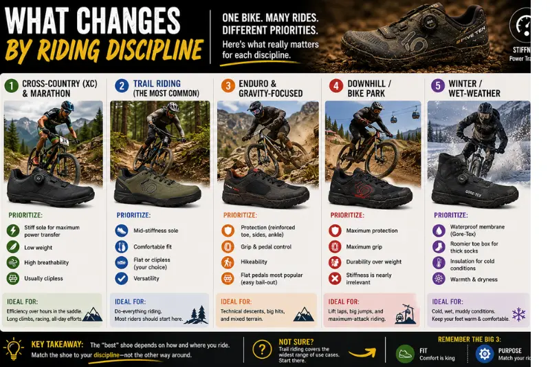what changes by riding discipline