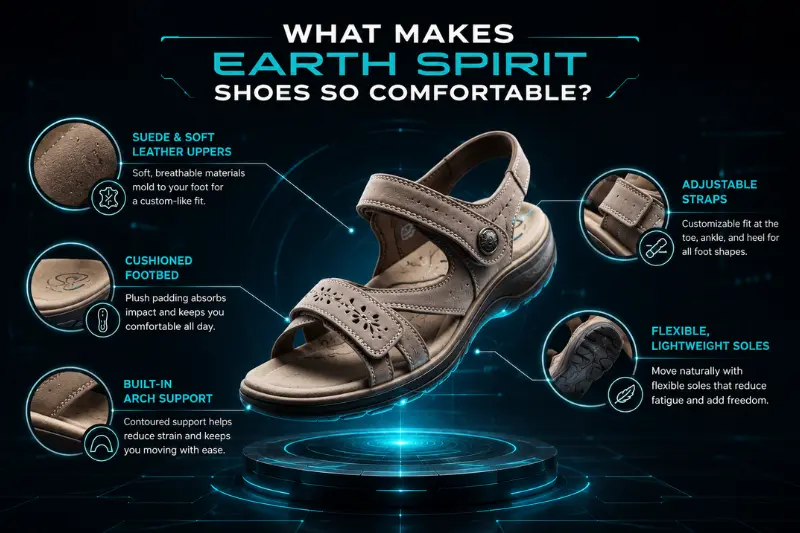 what makes earth spirit shoes so comfortable