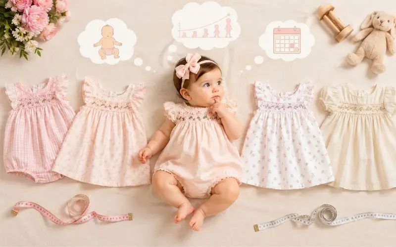 why first birthday outfit sizing is so tricky