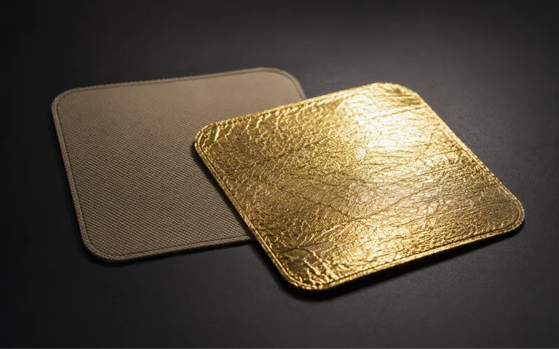 foil or gold patches