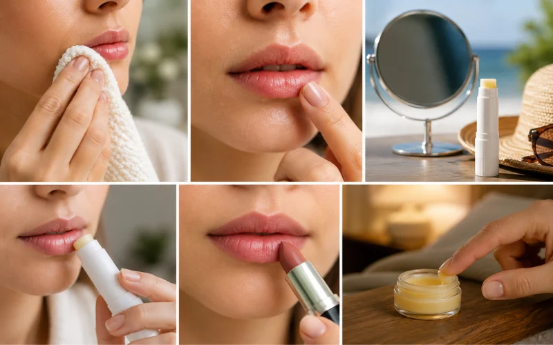 how to apply lip balm the right way