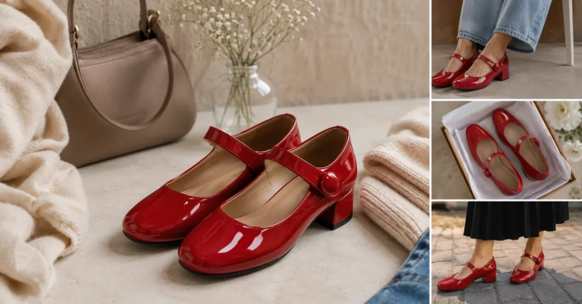 red mary Jane Shoes
